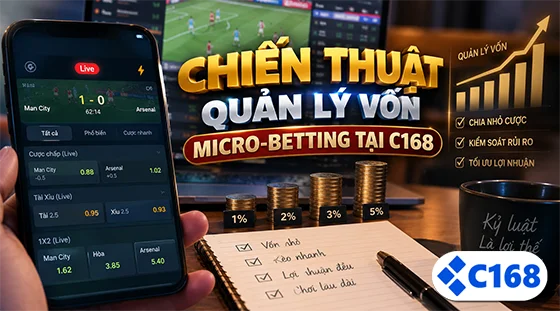 Chiến thuật quản lý vốn micro-betting tại C168