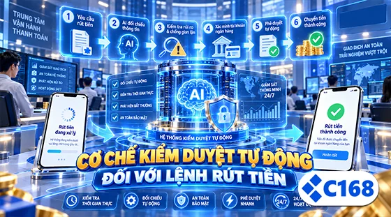 Cơ chế kiểm duyệt tự động đối với lệnh rút tiền