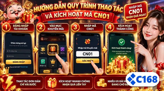 Quy trình thao tác và kích hoạt mã CN01