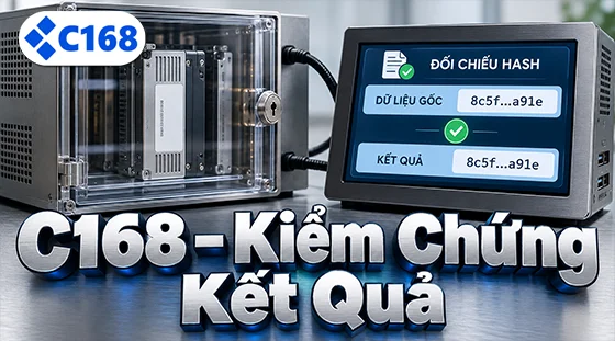 Hướng dẫn chi tiết cách tự kiểm tra chuỗi hash trên C168