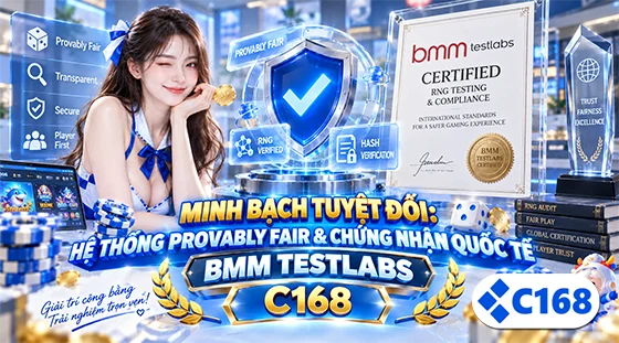 Minh Bạch Tuyệt Đối: Hệ Thống Provably Fair & Chứng Nhận Quốc Tế BMM Testlabs