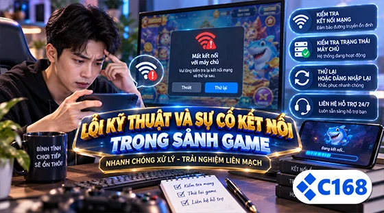 Lỗi kỹ thuật và sự cố kết nối trong sảnh game